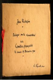 RICHEPIN : Prologue pour la réouverture de la Comédie française le samedi 29 Décembre 1900 - Edition Originale - Edition-Originale.com