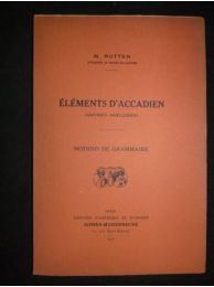 RUTTEN : Eléments d'accadien (assyrien - babylonien) - Edition Originale - Edition-Originale.com