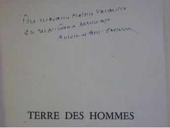 SAINT-EXUPERY : Terre des hommes - Autographe, Edition Originale - Edition-Originale.com