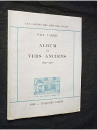 VALERY : Album de vers anciens. 1890-1920 - Edition Originale - Edition-Originale.com
