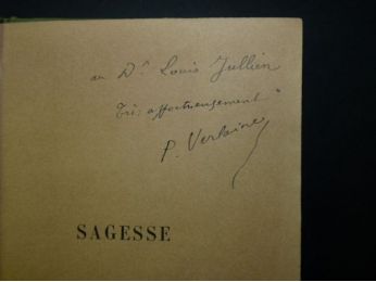 VERLAINE : Sagesse - Autographe, Edition Originale - Edition-Originale.com