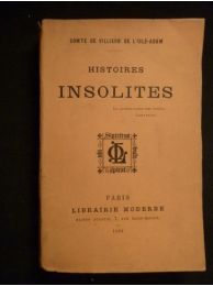 VILLIERS DE L'ISLE-ADAM : Histoires insolites - Edition Originale - Edition-Originale.com