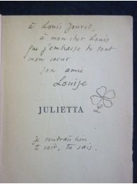VILMORIN : Julietta - Autographe, Edition Originale - Edition-Originale.com