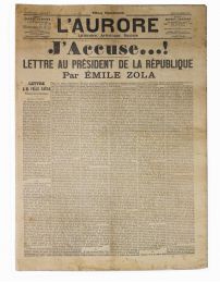 ZOLA : J'accuse! In L'Aurore - Edition Originale - Edition-Originale.com