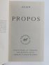 ALAIN : Propos - First edition - Edition-Originale.com