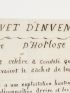 ANONYME : (Prostitution) Brevet d'invention - Caisse d'Horloge - Signed book, First edition - Edition-Originale.com