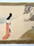 ANONYME : Emakimono shunga, 12 peintures sur soie : Histoire de la jeune fille céleste et de sa robe de plume - Signiert, Erste Ausgabe - Edition-Originale.com