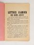 ANONYME : Lettres d'amour de Don Juan - L'amant de mille vierges - First edition - Edition-Originale.com
