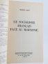 ARON : Le socialisme français face au marxisme - Autographe, Edition Originale - Edition-Originale.com