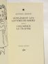ARTAUD : Supplément aux lettres de Rodez suivi de Coleridge le traître - Edition Originale - Edition-Originale.com