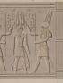 DESCRIPTION DE L'EGYPTE.  Ile de Philae. Sculptures des deux pylônes, Bas-relief du temple de l'ouest, Bas-reliefs du grand temple, Inscriptions hiéroglyphiques. (ANTIQUITES, volume I, planche 12) - Prima edizione - Edition-Originale.com
