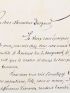 BARBEY D'AUREVILLY : Lettre autographe datée et signée adressée à son ami Jean-Marie Dargaud : 
