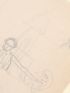 BARBIER : Maquette originale de la page de titre, de la chemise et de l'étui de la Guirlande des mois de 1920 accompagnée de croquis  - Signed book, First edition - Edition-Originale.com
