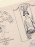 BARBIER : Maquette originale de la page de titre, de la chemise et de l'étui de la Guirlande des mois de 1920 accompagnée de croquis  - Libro autografato, Prima edizione - Edition-Originale.com