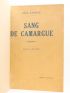 BARBIER : Sang de Camargue - Erste Ausgabe - Edition-Originale.com