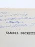 BECKETT : Sans - Autographe, Edition Originale - Edition-Originale.com