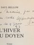BELLOW : L'Hiver du Doyen - Libro autografato, Prima edizione - Edition-Originale.com