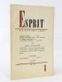BERNANOS : Esprit. Nouvelle série N°170 de la 18ème année - First edition - Edition-Originale.com