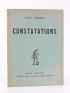 BOCQUET : Constatations - Erste Ausgabe - Edition-Originale.com