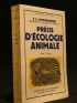 BODENHEIMER : Précis d'écologie animale - Edition Originale - Edition-Originale.com