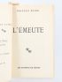 BOYER : L'émeute - First edition - Edition-Originale.com