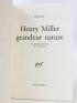 BRASSAI : Henry Miller grandeur nature - Autographe, Edition Originale - Edition-Originale.com