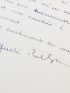 BRETON : Lettre autographe datée et signée à propos d'un règlement qu'il vient de recevoir pour une de ses contributions chez Jean-Jacques Pauvert - Signiert, Erste Ausgabe - Edition-Originale.com
