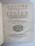 BURIGNY de : Histoire generale de Sicile - Erste Ausgabe - Edition-Originale.com