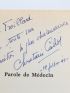 CABROL : Parole de médecin - Autographe, Edition Originale - Edition-Originale.com