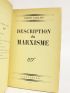 CAILLOIS : Description du marxisme - Signed book, First edition - Edition-Originale.com