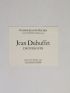 Carton d'invitation à l'exposition Jean Dubuffet 