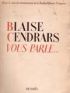 CENDRARS : Blaise Cendrars vous parle... - Signiert, Erste Ausgabe - Edition-Originale.com
