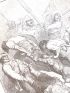 Cervantès, Don Quichotte, Les meuniers les tirèrent l'un l'autre, par les pieds, par la tête. Gravure originale sur bois debout. Tome 2, ch.29 - First edition - Edition-Originale.com