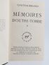 CHATEAUBRIAND : Mémoires d'outre-tombe volumes I & II - Complet en deux volumes - Edition-Originale.com
