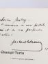 CHERAU : Champi-Tortu - Autographe - Edition-Originale.com