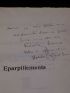 CLIFFORD BARNEY : Eparpillements - Autographe, Edition Originale - Edition-Originale.com