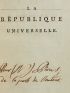 CLOOTS : La République universelle ou adresse aux tyrannicides  - Autographe, Edition Originale - Edition-Originale.com