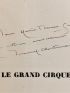 CLOSTERMANN : Le grand cirque - Autographe - Edition-Originale.com
