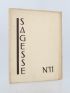 COLLECTIF : Sagesse, Cahiers de Littérature et d'Art N°11 - Edition Originale - Edition-Originale.com