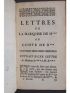 CREBILLON (dit CREBILLON FILS) : Lettres de la Marquise de M *** au Comte de R *** - Edition-Originale.com