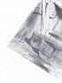 DAUMIER : Lithographie originale en noir et blanc - La pêche - 