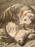 La Fontaine, fables, Le fermier, le chien et le renard. Gravure originale à l'Eau Forte sur papier Vergé - Erste Ausgabe - Edition-Originale.com
