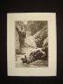 La Fontaine, fables, Le torrent et la rivière. Gravure originale à l'Eau Forte sur papier Vergé - Prima edizione - Edition-Originale.com
