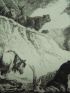 La Fontaine, fables, Les animaux malades de la peste. Gravure originale à l'Eau Forte sur papier Vergé - First edition - Edition-Originale.com