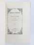 DESBORDES-VALMORE : Poésies inédites - L'exemplaire d'Alphonse de Lamartine - Signiert, Erste Ausgabe - Edition-Originale.com