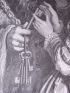 Charles Perrault, Contes, La Barbe Bleue confiant les clés à sa femme. Gravure originale sur bois de fil, tirée sur Vélin fort - Edition Originale - Edition-Originale.com