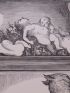 Charles Perrault, Contes, Le Chat botté chez l'Ogre. Gravure originale sur bois de fil, tirée sur Vélin fort - Edition Originale - Edition-Originale.com