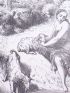 Charles Perrault, Contes, Peau d’Âne au bain. Gravure originale sur bois de fil, tirée sur Vélin fort - Prima edizione - Edition-Originale.com