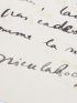 DRIEU LA ROCHELLE : Lettre autographe signée à la poétesse Renée de Brimont à propos de son recueil Fond de cantine - Signiert, Erste Ausgabe - Edition-Originale.com
