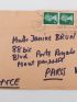 DURRELL : Carte postale autographe signée de Lawrence Durrell adressée depuis Edimbourg à Jani Brun : 
